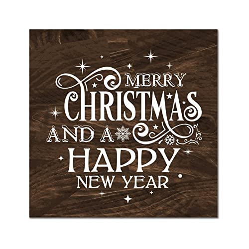 Panneau mural bois Noël 35cm : Décoration à suspendre salon et chambre