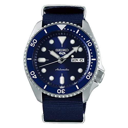 Preisvergleich Produktbild Seiko 5 Sports Herren-Uhr Automatik Edelstahl mit Textilband SRPD51K2