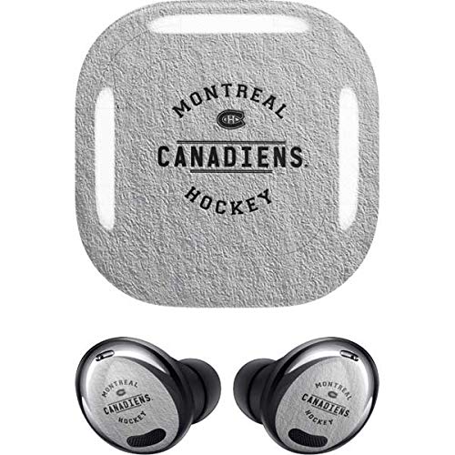 Skinit Decal Audio Skin Compatible with Samsung Galaxy Buds Pro - Officially Licensed NHL Montreal Canadiens Black Text Design