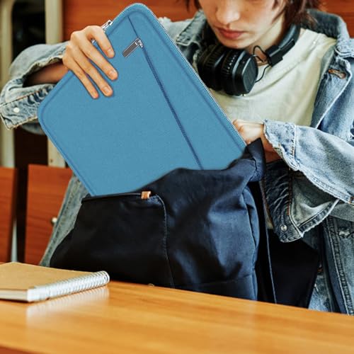 Image of 15.6 inch Laptop Sleeve, Slim Computer Carrying Bag Protective Cover Briefcase with Front Pocket, Durable Laptop Case for 15-16 Inch HP, Dell, Lenovo, Asus- Sky Blue