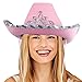 Windy City Novelties LED Light-Up Cowboy Hat with Blinking Tiara