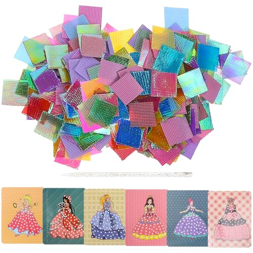 FRCOLOR 2セット 戳戳画 向け手作り刺繍キット 想像力を育むクラフト お絵かきと色彩遊び 幼児の手先発達促進アート教材