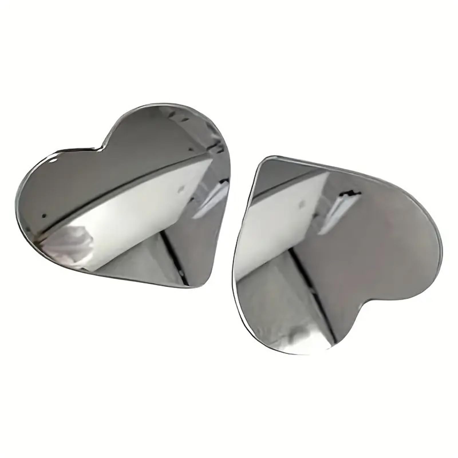 Toter Winkel Spiegel Auto Herzförmige Blind-Winkel-Spiegel für Autos, 2/4-teiliger Seitenspiegel, rahmenloser, Fahrzeug-Seitenspiegel(Heart Shape-4Pcs)