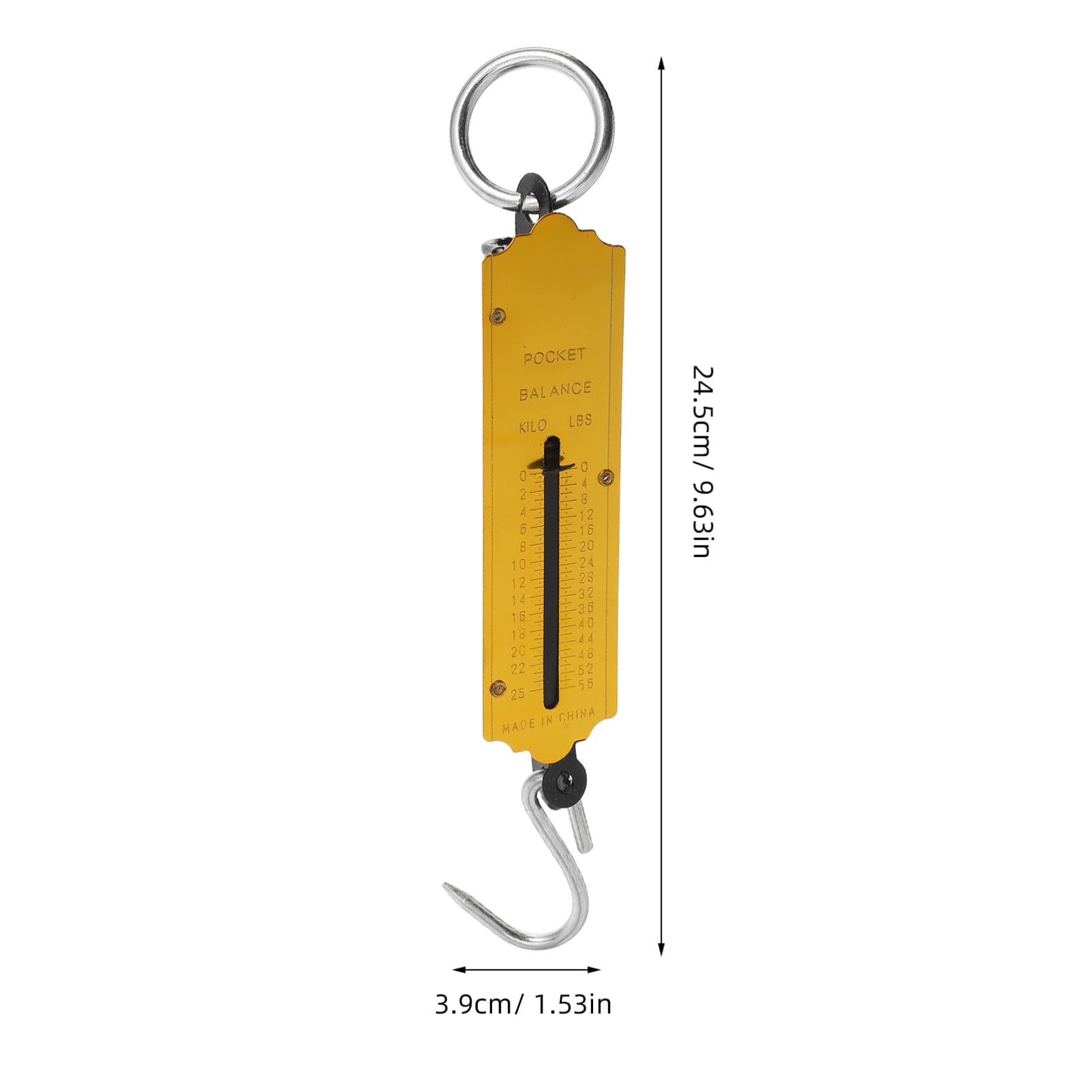 Lurrose High Precision Portable Scale Handheld Electronic Scale for Travel Luggage Food Fish Vegetables Compact Weigher