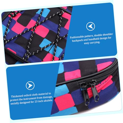 Pochette pour ukulélé avec poignée ergonomique pour éviter les rayures