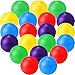 Macarrie 20 Pcs Playground Balls 6 Inches Dodgeball Kick Balls for Kids Adults Colorful Inflatable Balls Handballs Soccer Basketball Handball Games Camps Schools Outdoors (Simple Style)