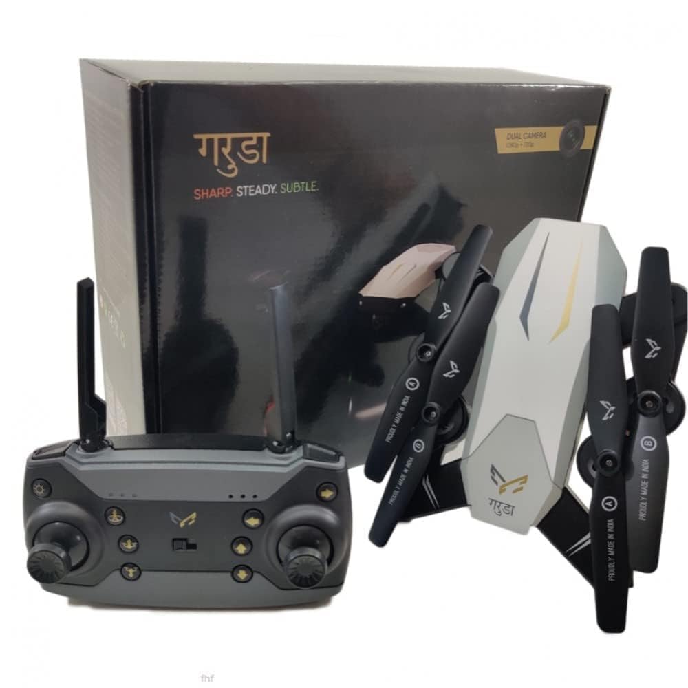 Flexi Madhav -Garuda-Wifi-Hd-1080P+720-P-Fpv-Dual-Camera-Garuda-Drone-Hd-4K-Camera-Live-Video-With-120-Wide-Angle-Camera-1600-Mah-Long-Flight-Time-Auto-Hover-Foldable-Locking-Drone (B0DHH876SY) Amazon Price History, Amazon Price Tracker