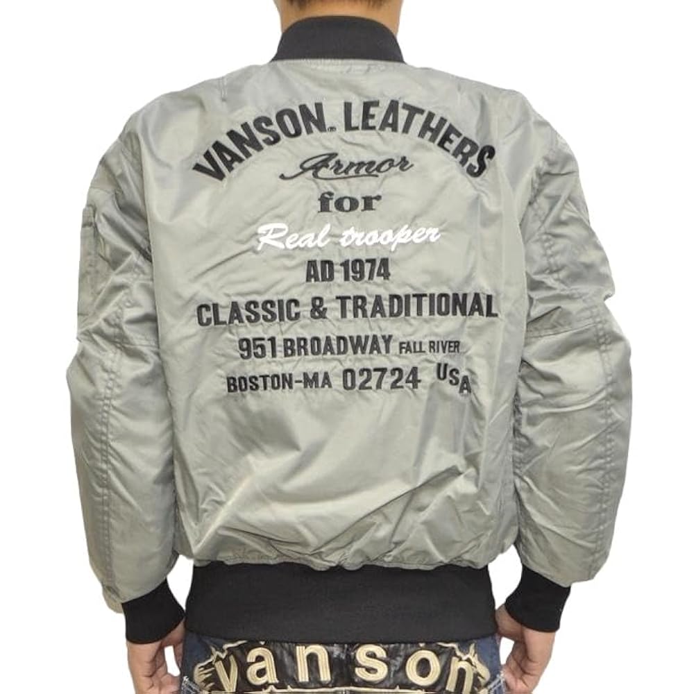 【新品】VANSON/バイソン/MA-1/ミリタリーブルゾン/バイクウェア/M VANSON/バイソン/MA-1/ミリタリーブルゾン/バイクウェア/M