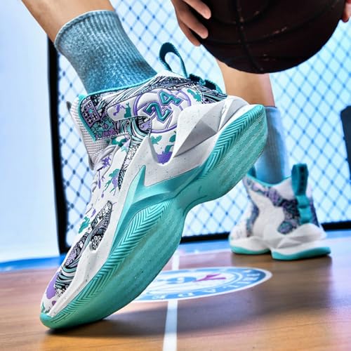Image of Men's Basketball Shoes Fashion Printed Sneakers
