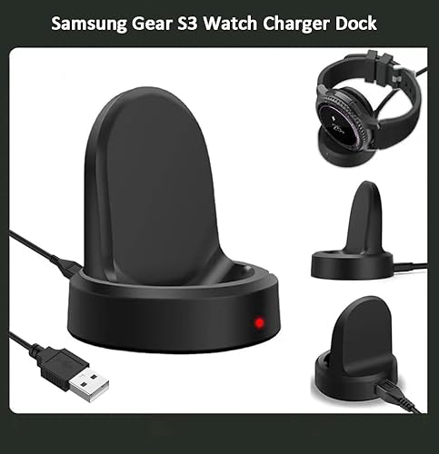 Miniatura 4 de Cargador de reloj para Samsung Gear S2, base de carga con cable de carga micro USB, para Smausng Gear S3 S2 Classic, S3 Frontier, S4 Smart Watch