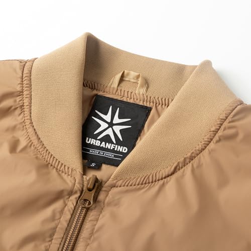 URBANFIND Men's Varsity Jacket Spring Fall Windbreaker Lightweight Bomber Jacket3