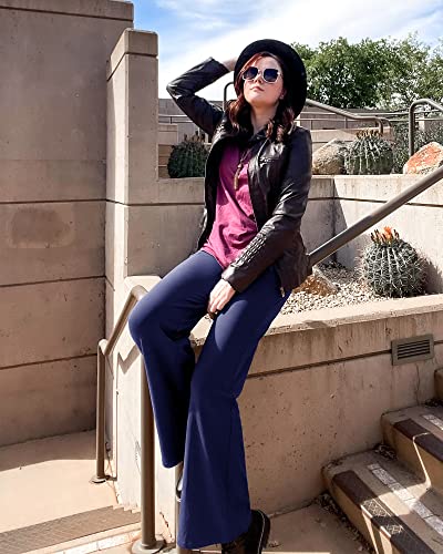 Image of Promover Wide Leg Pants Woman Yoga Pants with Pockets Stretch Loose Casual Lounge Sweatpants Petite /Regular /Tall