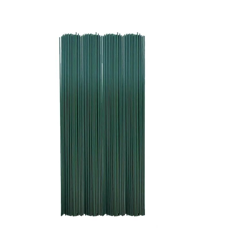 Tallos de alambre verde para ramos de boda y centros de mesa DIY, hierro flexible de 40cm