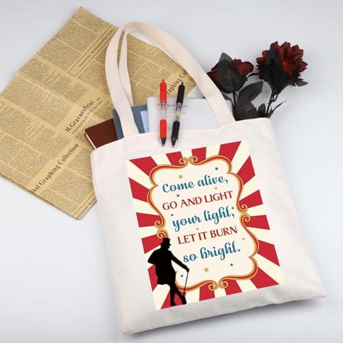 WSNANG Circus Themed Showman Inspired Tote Bag Circus Lover Shoulder Bag Musical Merchandise Musical Lover Gift2