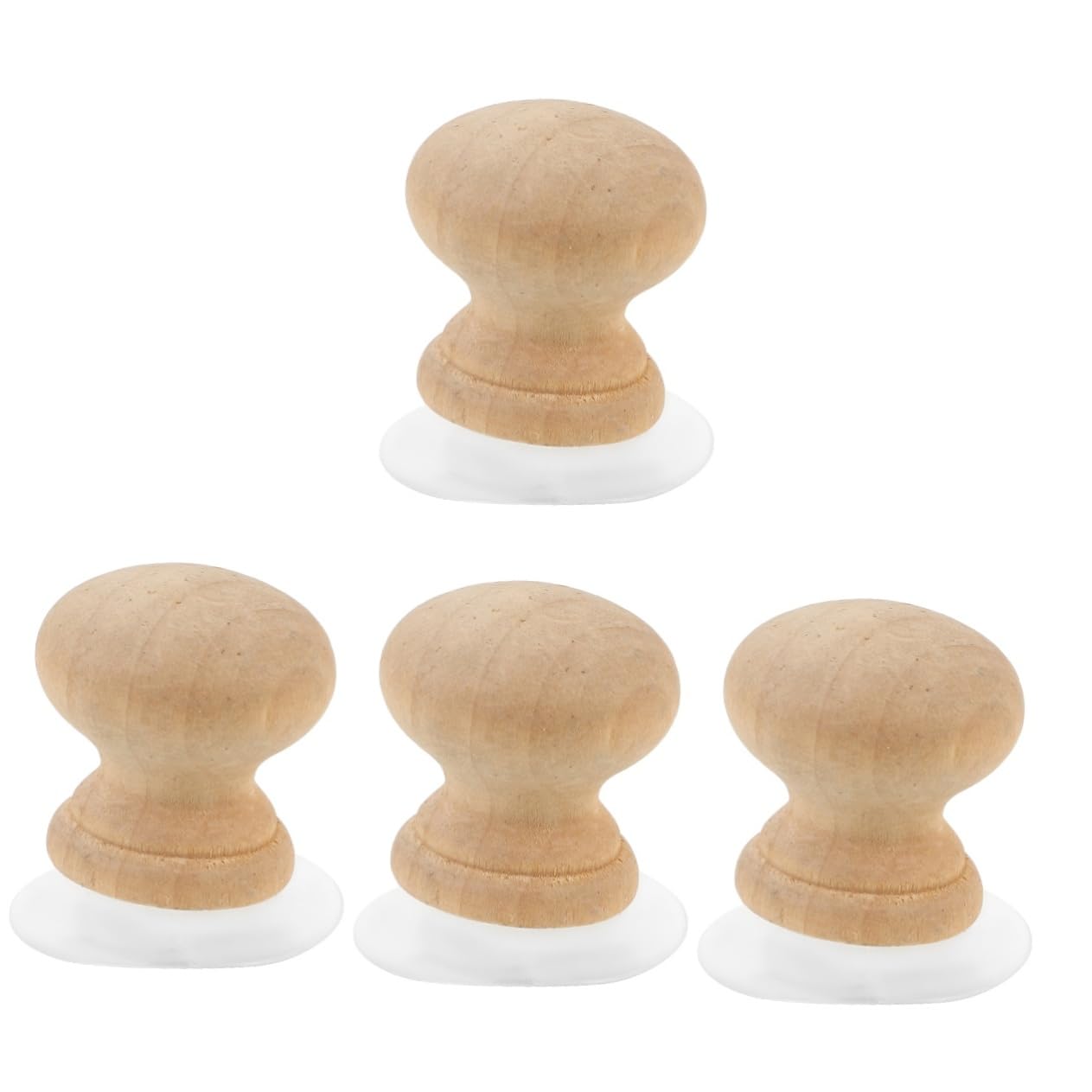 Gadpiparty 4 Piezas regla de succión titular de la regla de acolchado tela de costura herramientas de suministros de acolchado Madera Beige
