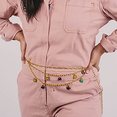 Buckle-Down Disney Belt, Chain Belt, Tangled Chain Belt with Charms4