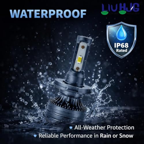 Image of 130W H4 LED Headlight Bulb for Bike & Car, 13000 Lumens Super Bright 6000K White Light, Hi-Low Beam, Plug & Play Installation, Long Lasting LED Headlamp