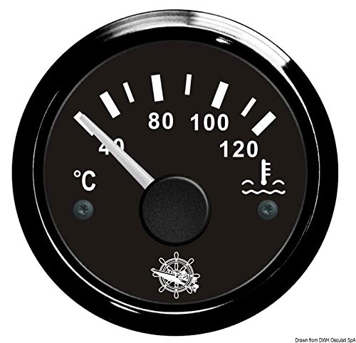 OSCULATI Indicatore Temperatura Acqua 40/120° Nero/Nera