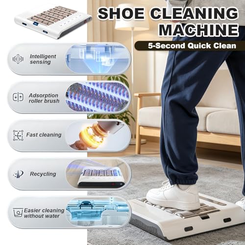 Machine de nettoyage de semelles de chaussures automatique pour maison