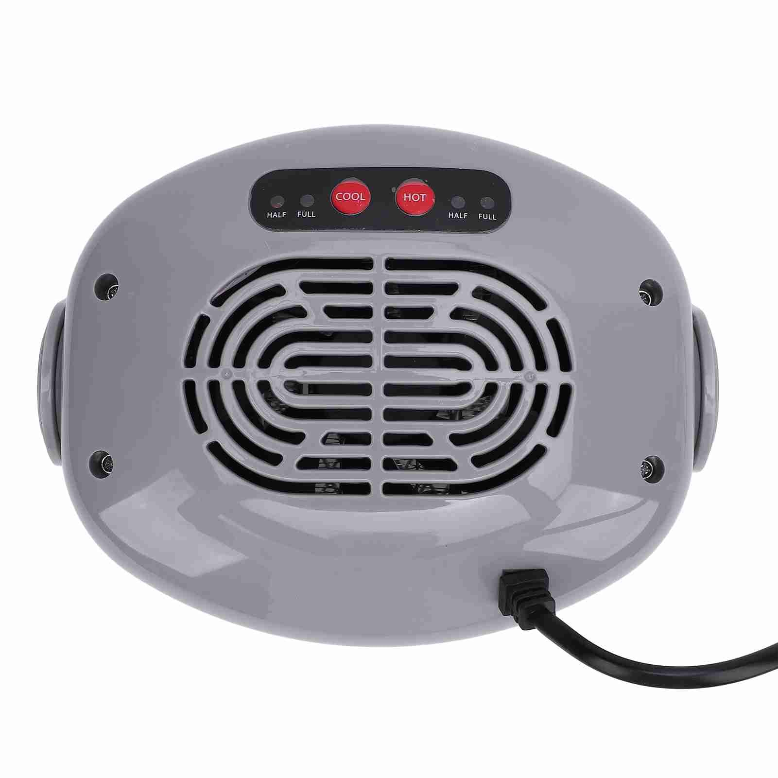 Nail Cool Warm Wind Blower Automatic Sensor 300W 600W Adjustable Gear Rotatable Fan Blow Dryer Nail Fan Blow Dryer Polish Dryer for Home Salon Use Grey (110V US Plug)