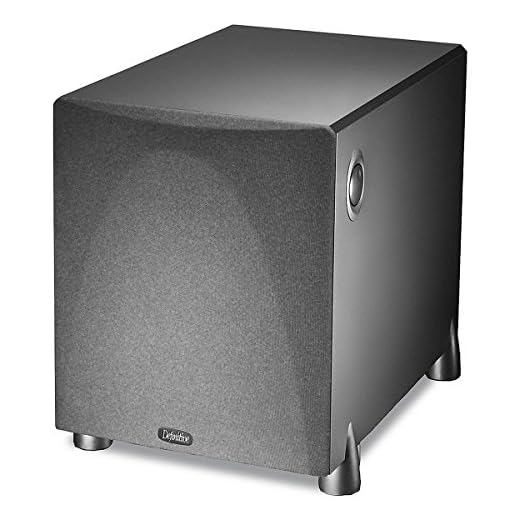 Definitive Technology ProSub 800 - High Output Compact 300W Powered Subwoofer | Heart-thumping Sound for Home Theater System | (Single, Black)