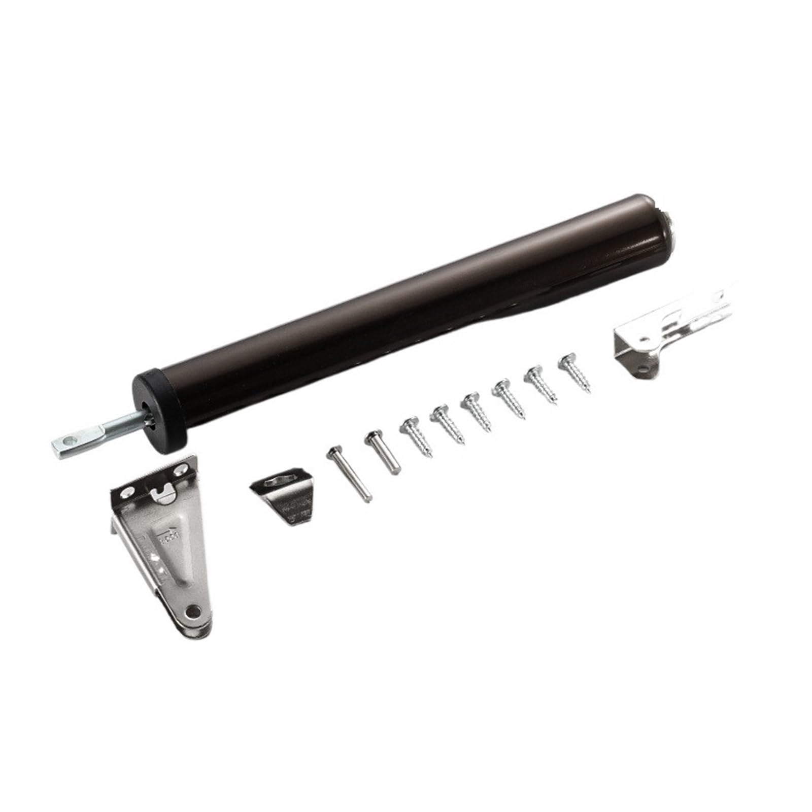 BHYTAF Automatic Door Closer Door Closer 100 Degrees Adjustable Simple Door Closer Within The Positioning Stop Buffer Furniture Hardware Automatic Door Soft Closer Door Opener(Color:Brown)
