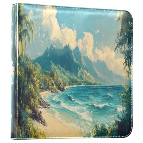 Álbum de fotos adhesivo para bricolaje FLildon con cubierta de cuero PU, 40 páginas, tamaño externo 11.8x11.2 pulgadas miniatura 1