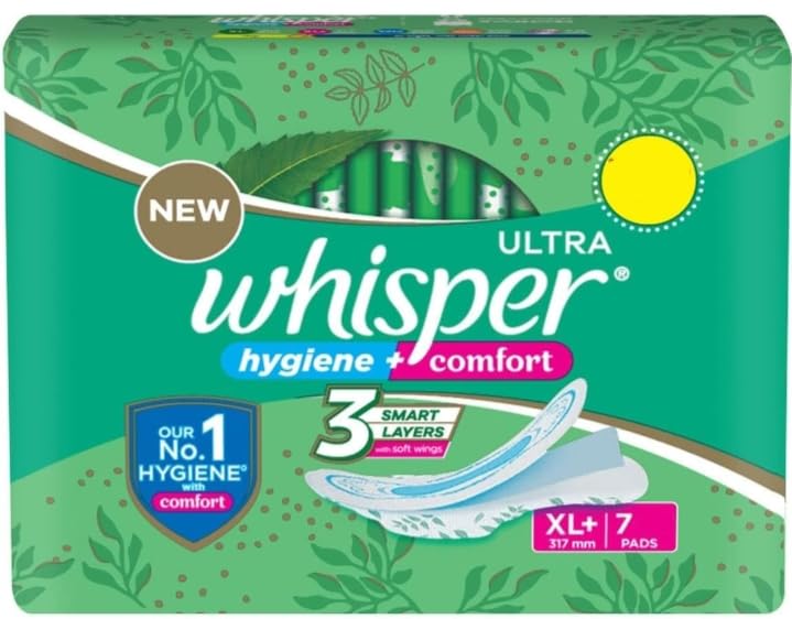 Whisper Ultra Clean Sanitary Pads for Women, XL Plus 7 Napkins (B0CWPNY2P9) Amazon Price History, Amazon Price Tracker