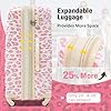 Merax Luggage Sets 3 Piece, Hardside Expandable Suitcase Set with Spinner Wheels, Lightweight Leopard Luggage 20+24+28 IN, Leopard Pink #2