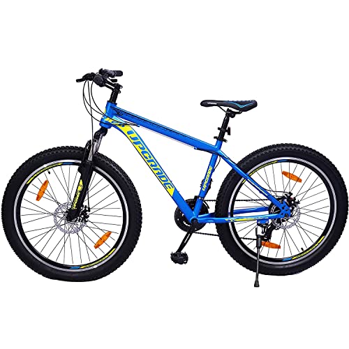 Image of UPGRADE Cycle Monster 3.6 with Disc Brake, Front Suspension and 21 Speed Shimano Gear I Ideal for: Adults (Above 10 Years) I Frame Size: 17 inch | Unisex Cycle | 85% Assembled (Easy self-Assembly)