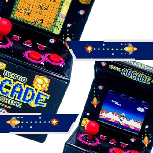 Retro Konsole mit 240 Spielen - 8 Bit Arcade Maschine in 2.5 Zoll - Perfekte Retro Spielekonsole für Gaming Fans - Mini Arcade für pure Nostalgie