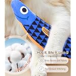 Interactive Cat Toys with[5000mg Premium A+Catnip &Silvervine][Baby Grade] Soft Chew Kicker Cat Toys for Indoor Cats & Kittens, Crinkle &Rattle Fish Sound Toy, Drives Bored Cats Crazy with Fun,3 Pack - Image 5