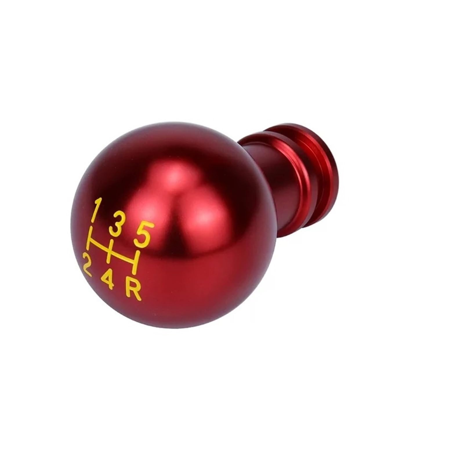 Mkgkacvcpt Red Manual Shifter Knob Universal 5 Speed Car Gear Shift Knob Aluminium Alloy Joystick Torsion Head For Manual Transmission(Red)