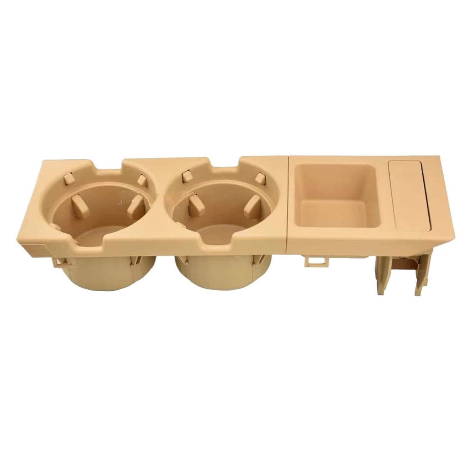Compatible Con Para 323ti 1999 2000 Car Center Console Water Cup Holder Beverage Bottle Holder Coin Tray OEM：51168217953 Soporte Botella Coche(Beige Set)