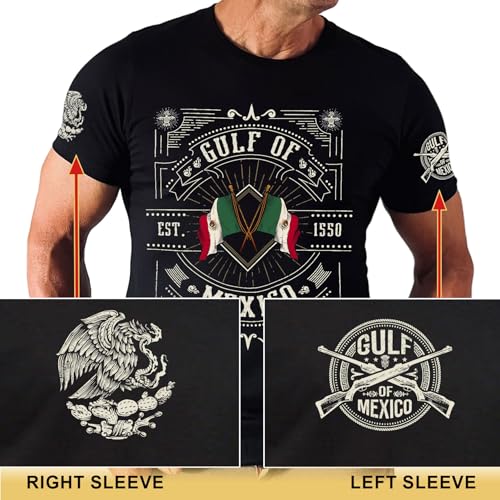 Gulf of Mexico T Shirt with Mexican Flag, Mexico Shirts, Political Tshirts, Patriotic Shirts 74