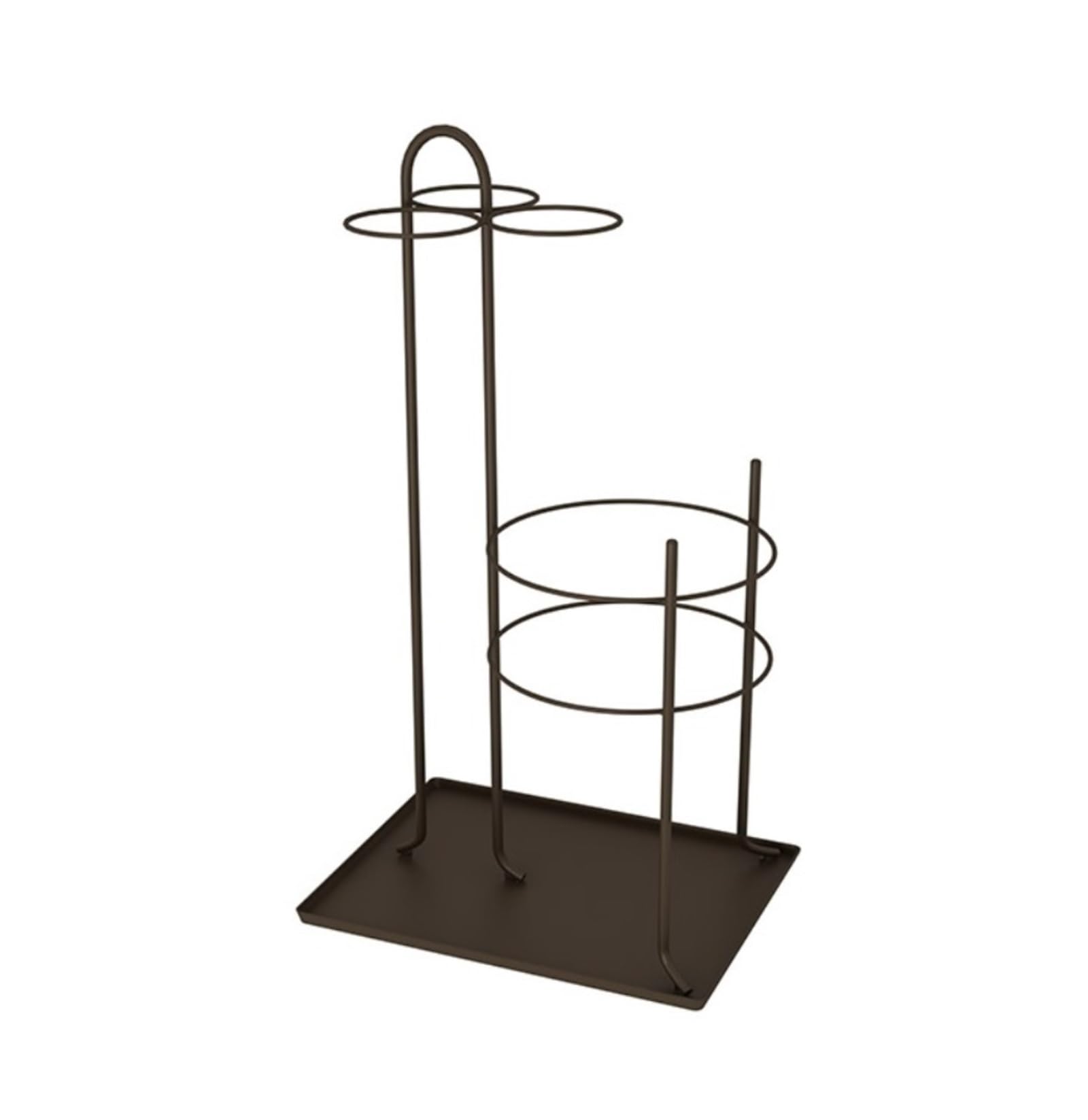 HYLYGFH Metal Umbrella Stand Holder with 6 Umbrella Storage Slots for Canes and Walking Sticks Umbrella nizer Rack for Doorway (Blanc 33 * 25 * 60cm)