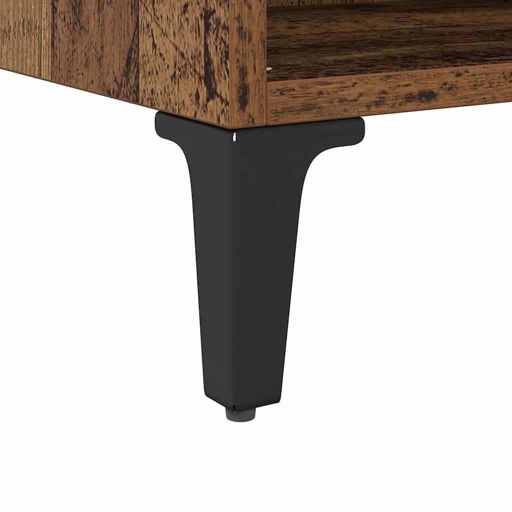 TV-Schrankset Braun 69,5x30x50 cm, robuster Holzwerkstoff, wandmontiert, mit Regalen, für Wohnzimmer, Media Center, platzsparend