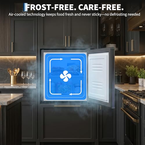 Image of 1.1 Cu.ft Upright Freezer, Single Door Mini Freezer with Adjustable Shelf