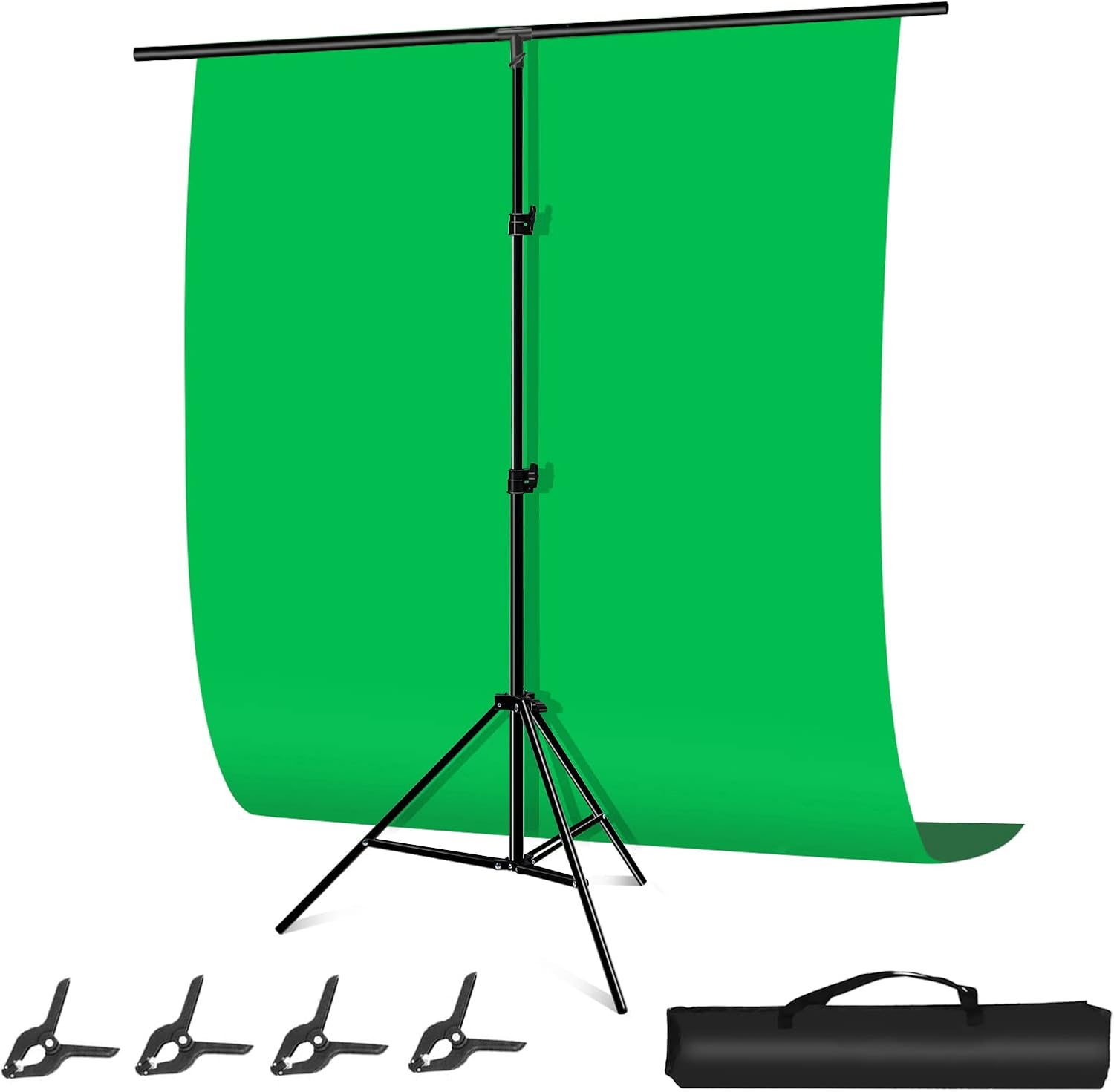 Amazon グリーンバック 背景スタンド T字型 150 x 200cm グリーンスクリーン 撮影用 背景布 緑 クロマキースクリーン