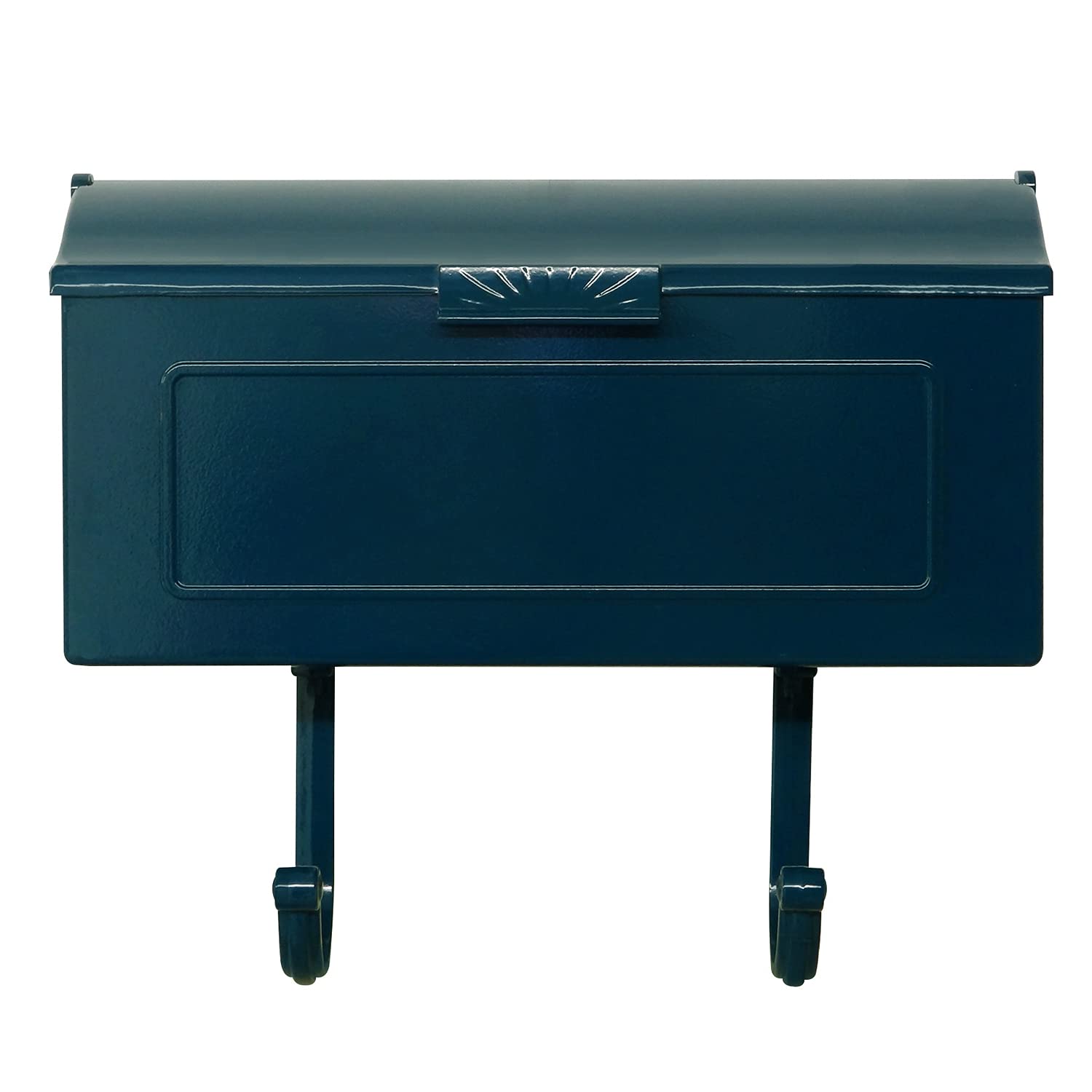 Special Lite Nash Horizontal Wall Mount Mailbox - Blue Aluminum Mailbox for Wall Mount - SHN-1006-BLU