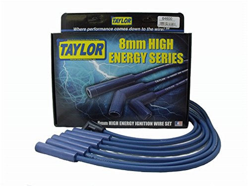 Taylor Cable 64600 Hi-Energy Spark Plug Wire Set, Blue #TOP9
