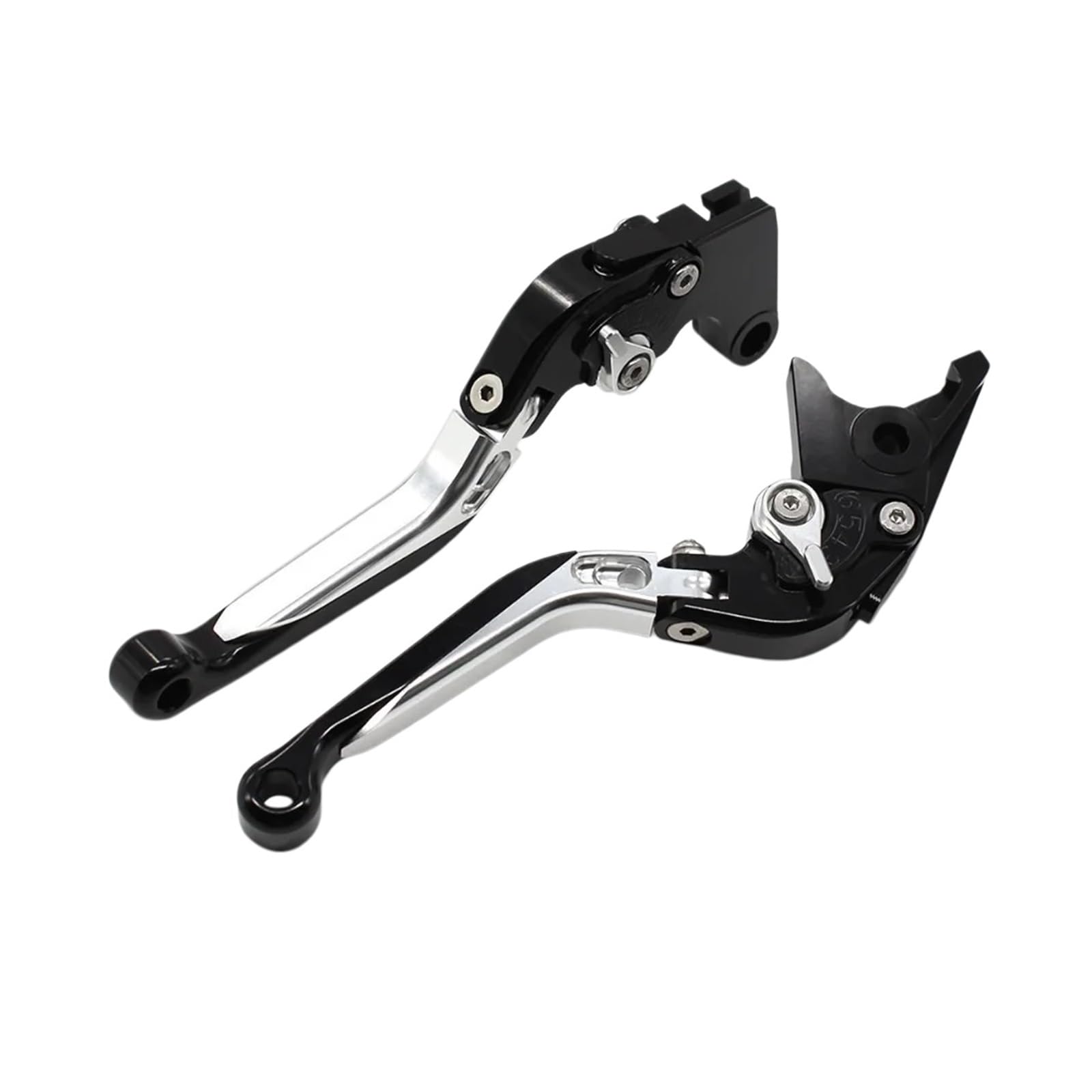 Wnftyske Silver G Motorcycle Brake Clutch Lever Pivot Levers Moto Foldable Extendable Brake Clutch Levers For Duc&Ati St4s 620 For Monster Mts For 800/400/695/696/796, Hypermotard 796
