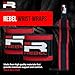 Iron Rebel Gym Wrist Wraps, Heavy-Duty Wrist Straps for Bodybuilding, Powerlifting, Weightlifting, Bench Press & Training Protection, Elastic, Dual Thumb Loop, Adjustable Fit, Unisex, 26