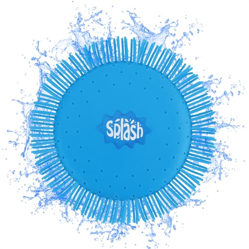 com-four® 2X Wasser Frisbee - Wasser-Wurfscheibe aus Schaumstoff und Silikon Ø 17 cm - Wasserspielzeug in knalligen Farben extra Soft (02 Stück - Frisbee 17 cm)