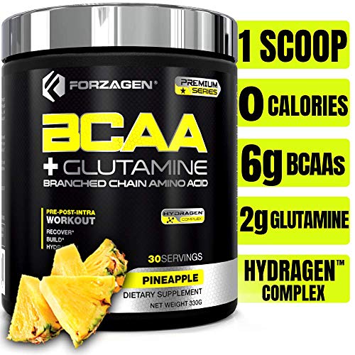 Forzagen Bcaa Powder + Glutamine - Bcaa Amino Acids With Electrolytes Keto Friendly