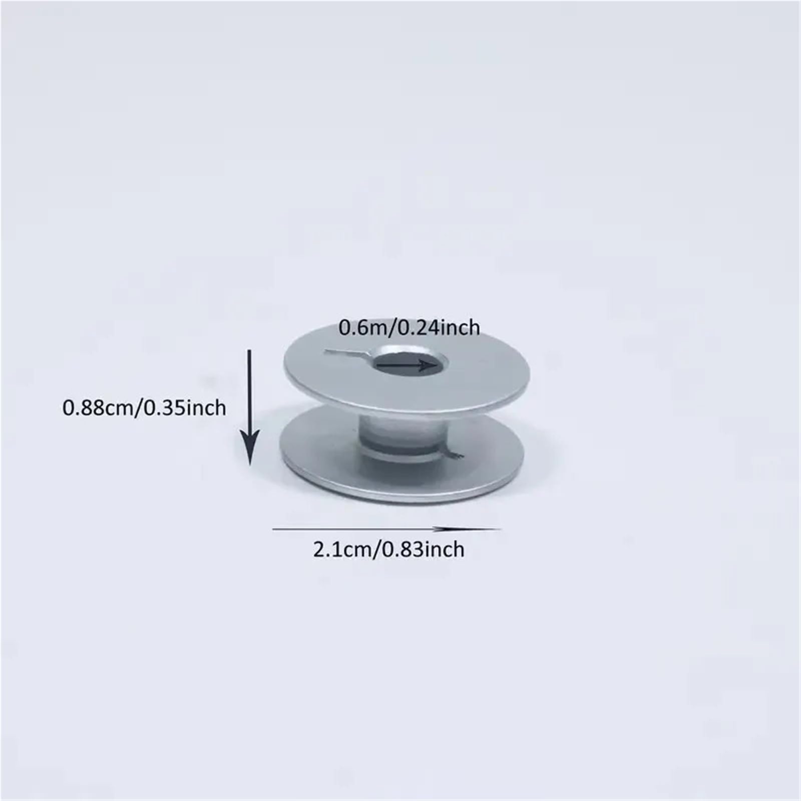 bobinas de maquina de coser 20/40/60/80 Uds bobinas de aluminio artesanías costura punto bloqueo Industrial(60PCS)