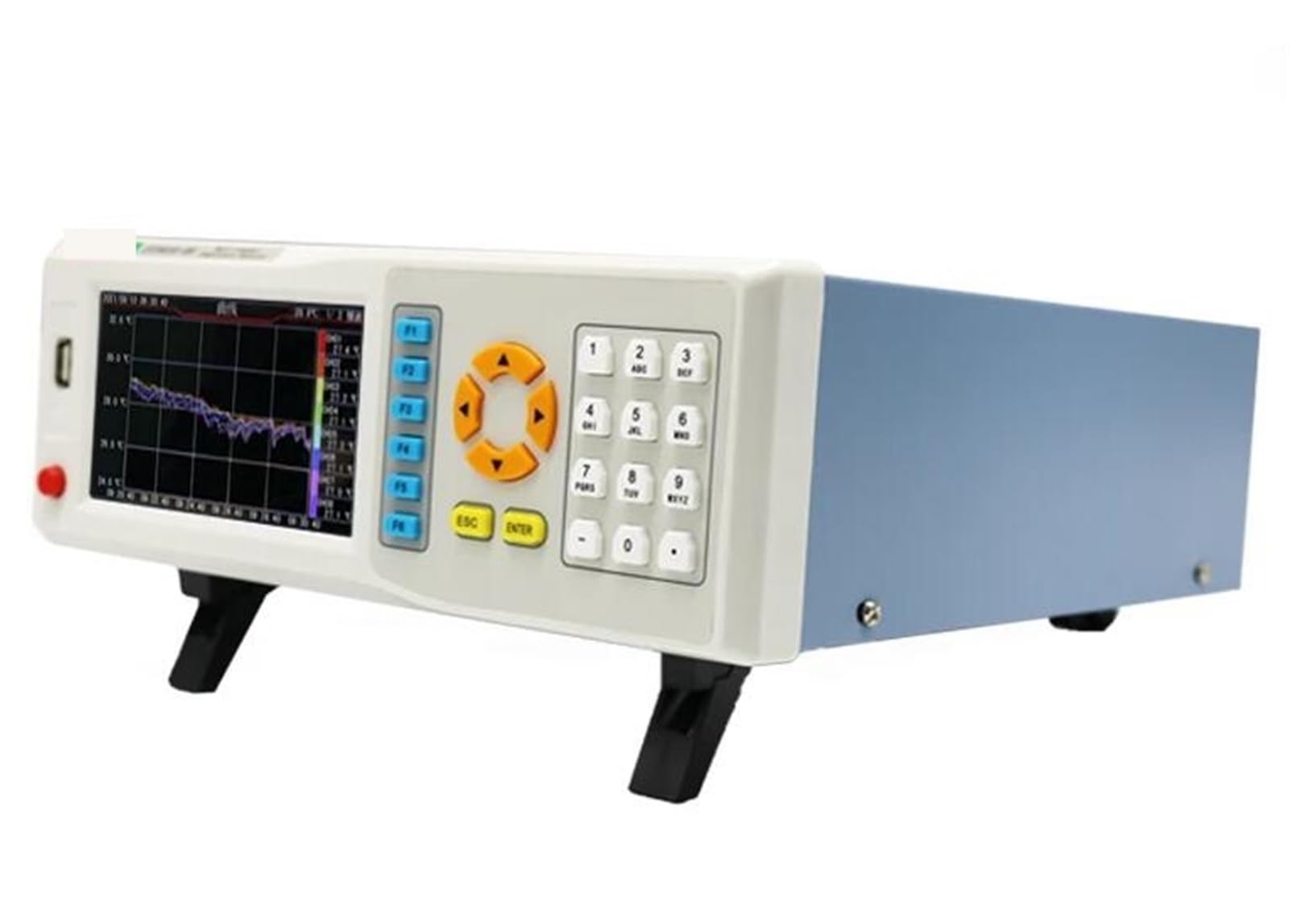 8-kanałowy rejestrator temperatury Rejestrator danych 5-calowy ekran LCD do wyświetlania cyfrowego Laboratorium