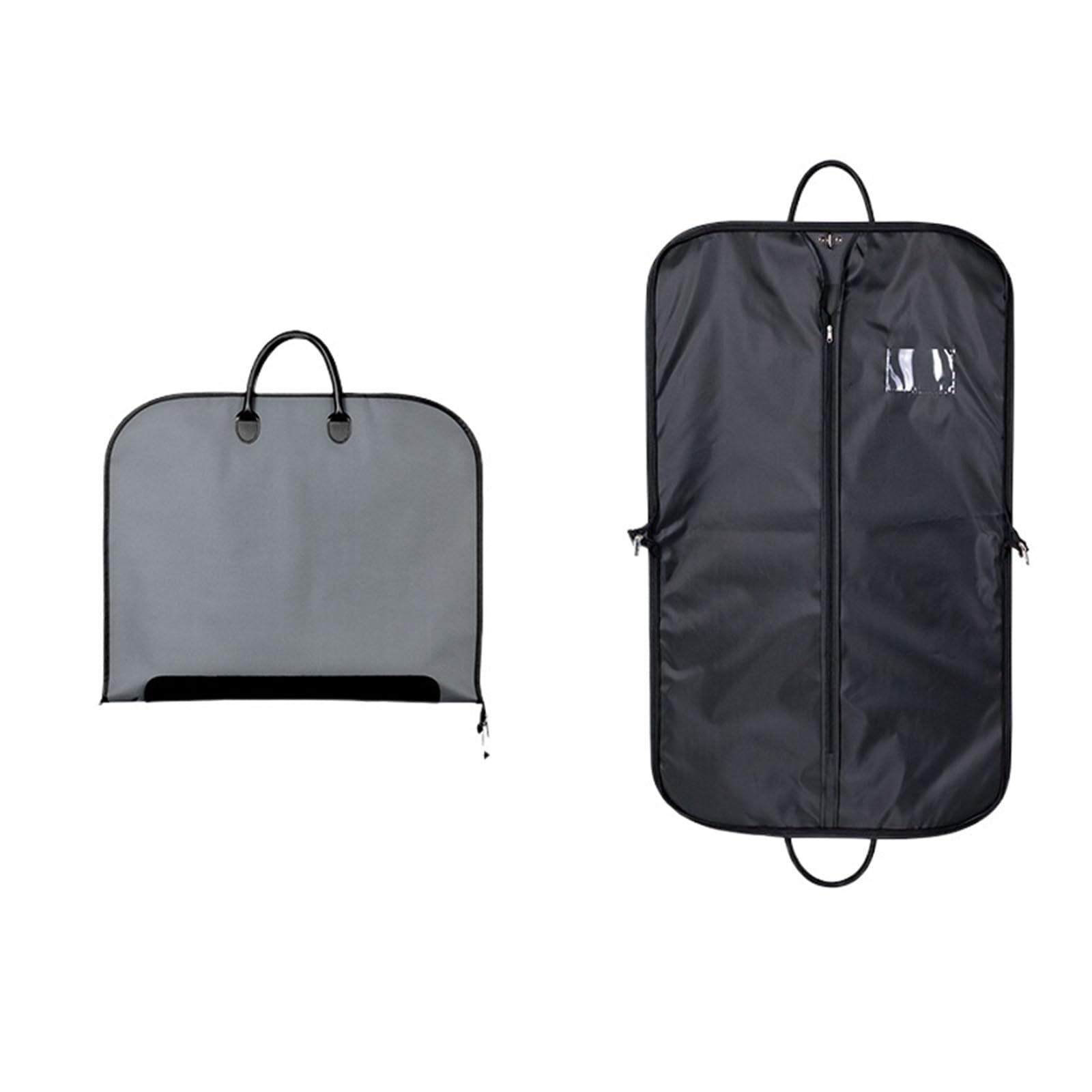 Porta Abiti Da Viaggio Borsa portaoggetti for abiti, copriabiti, antipolvere, portatile, da viaggio, for uomo, pieghevole, da appendere, in tessuto Oxford(Gray)