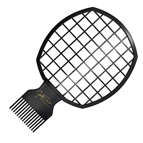 Afro Twist Hair Comb-Barber Favored,2 in 1 DIY Men's Curly Hair Style African Style Hair Brush (Black)