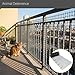 Syyavrrta Pet Safety Netting for Balcony and Fence Protection with Textured Surface (Black,78.74×11.81in)